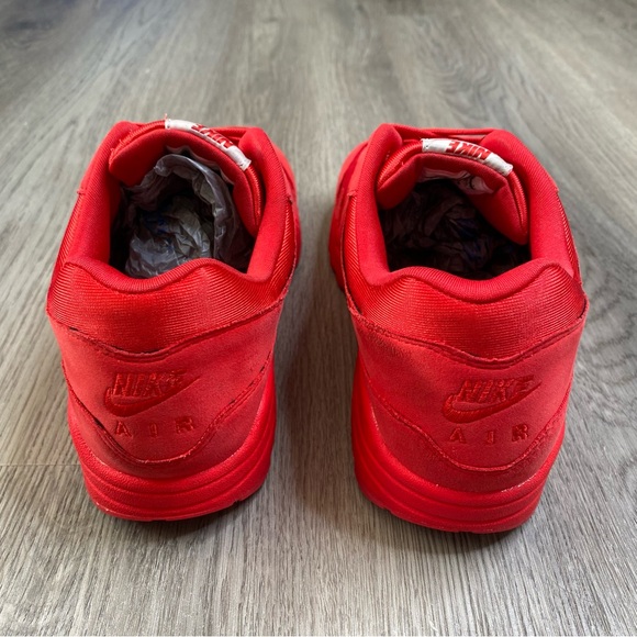 Nike Air Max 1 Premium Tonal Red Pack Mens Size 8.5 / Womens 10 Rare 875844-600 - Picture 5 of 9